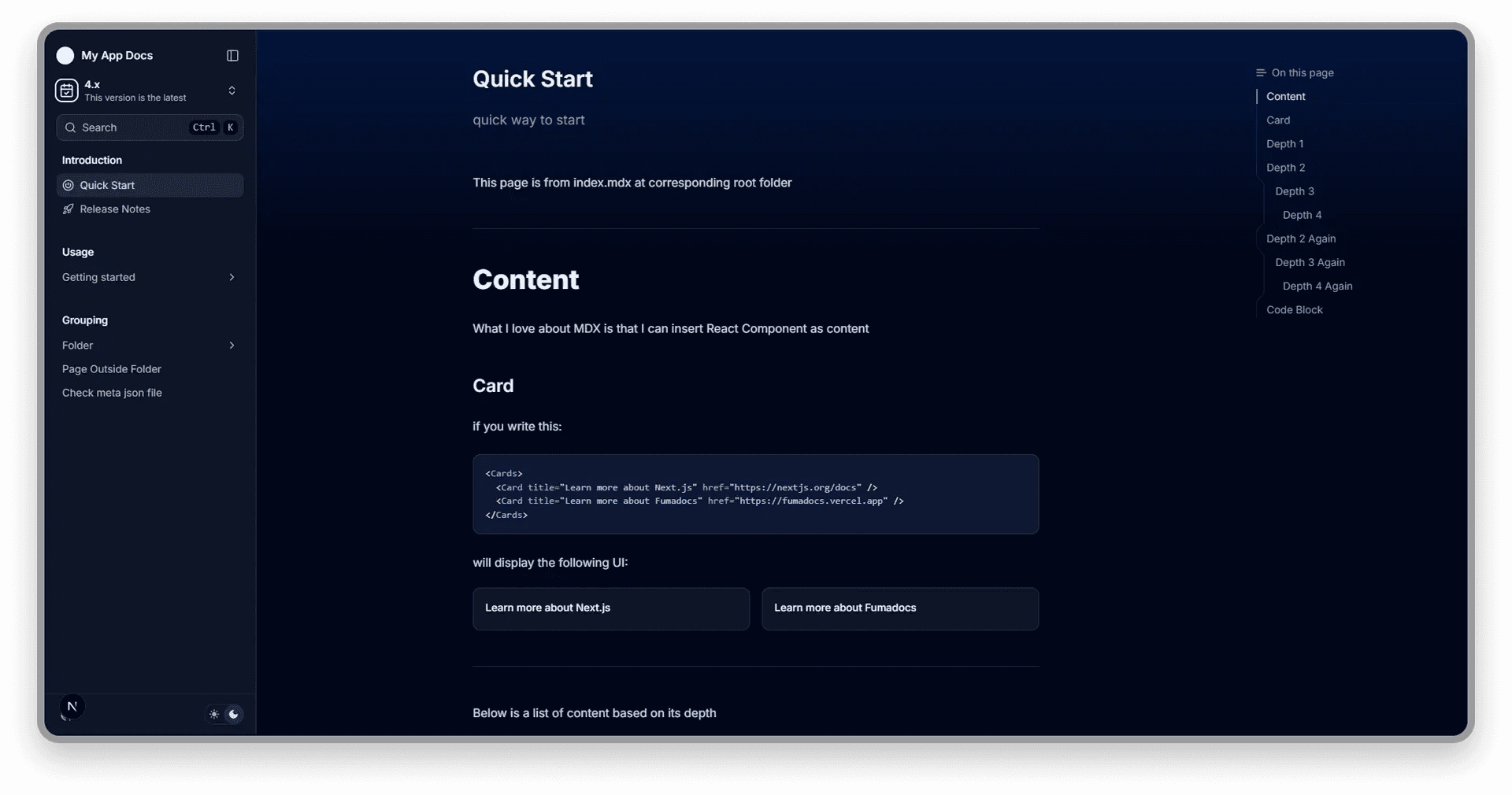 Fumadocs Contentful Starter icon
