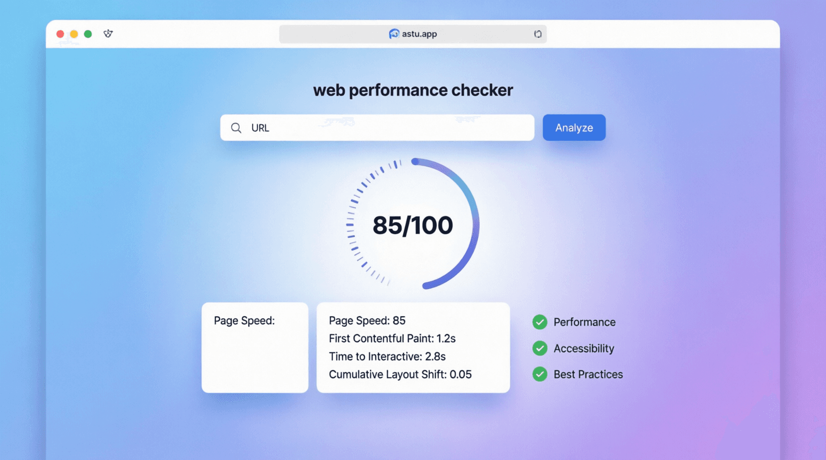 web performance checker icon