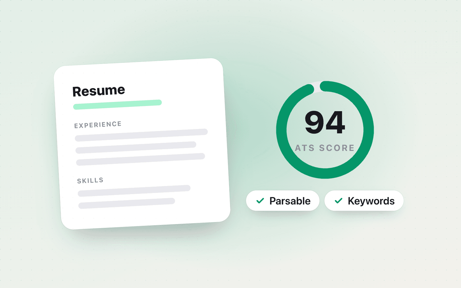 ats resume checker screenshot